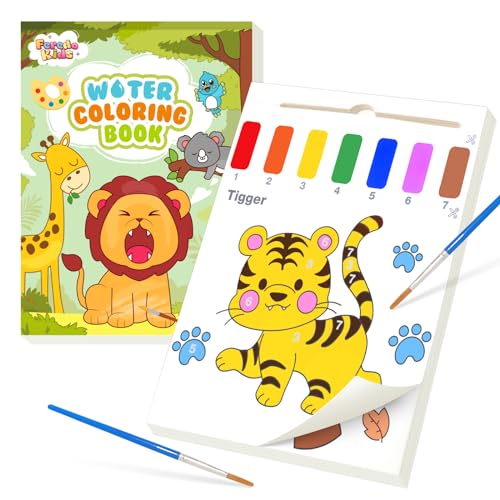 Water Coloring Book Set for Kids - Mess-Free Paint & Draw Kit