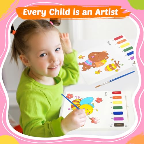 Water Coloring Book Set for Kids - Mess-Free Paint & Draw Kit