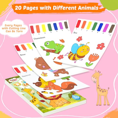Water Coloring Book Set for Kids - Mess-Free Paint & Draw Kit