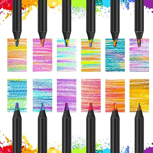 Hapikalor 12-Color Jumbo Rainbow Colored Pencils Set