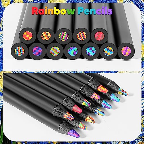 Hapikalor 12-Color Jumbo Rainbow Colored Pencils Set