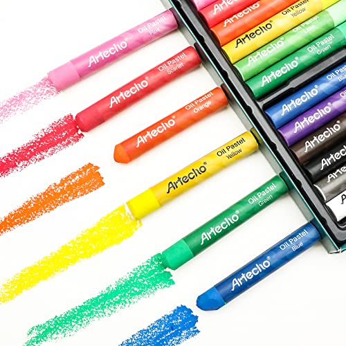 48-Color Oil Pastels Set for Painting and Drawing