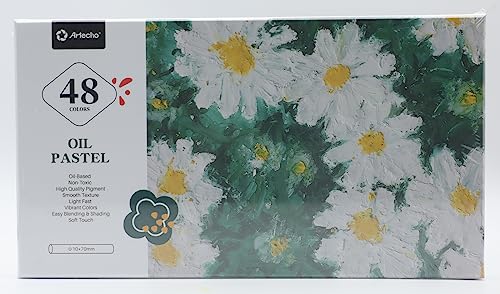 48-Color Oil Pastels Set for Painting and Drawing