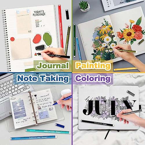 Vitoler 24 Pack 0.4mm Colored Journaling Pens