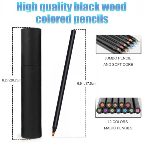 Professional 12-Color Rainbow Pencils for Adult Coloring Art