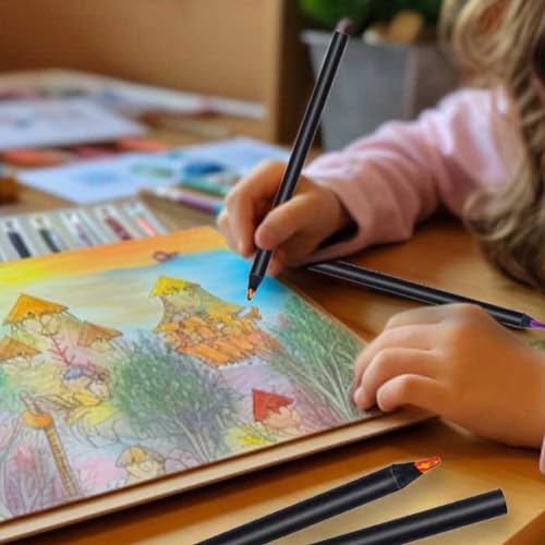 Professional 12-Color Rainbow Pencils for Adult Coloring Art