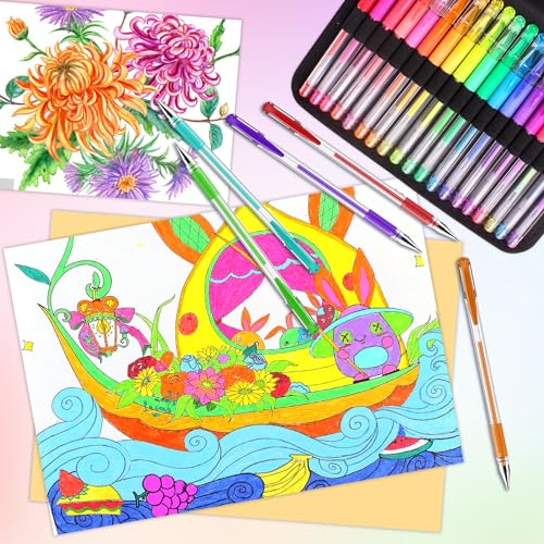 160 Pack Oficrafted Gel Pens for Coloring Books