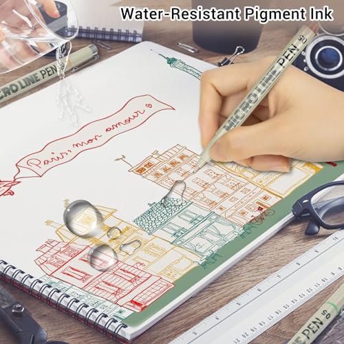 STANBLUE Set of 12 Fineliner Art Pens