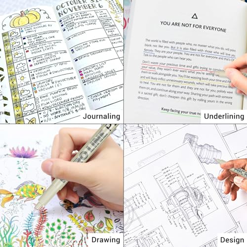 STANBLUE Set of 12 Fineliner Art Pens