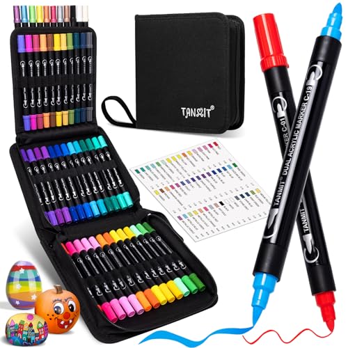 48-Color Acrylic Paint Pens for Various Surfaces