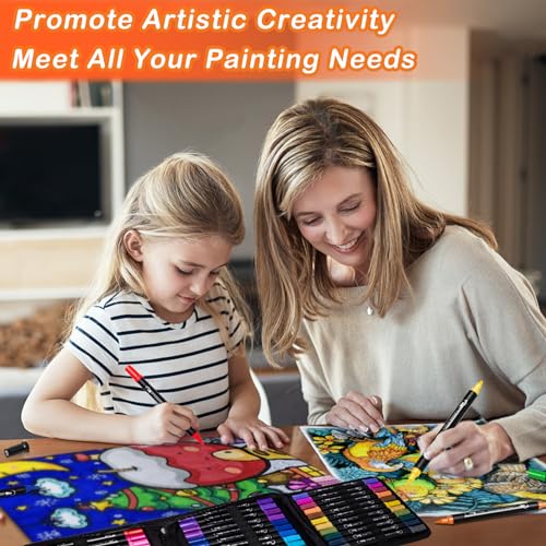 48-Color Acrylic Paint Pens for Various Surfaces