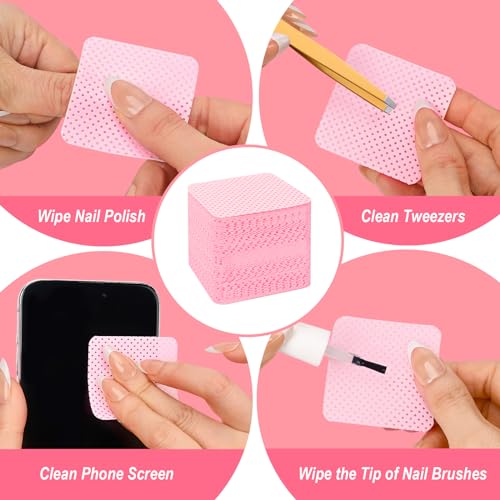 Lint-Free Nail Wipes, 540PCS for Fingernail and Eyelash Art