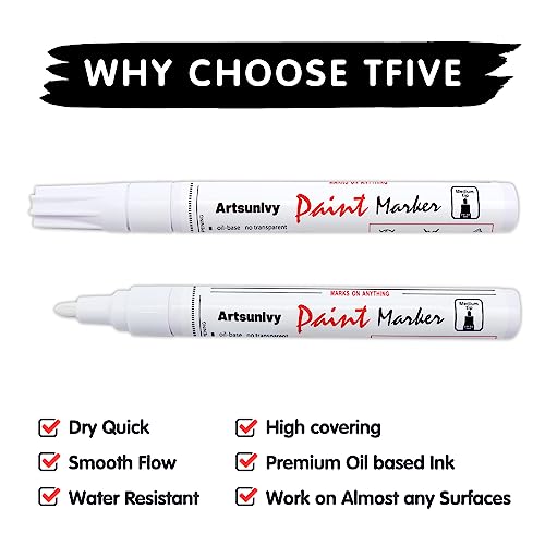White Paint Pens - Permanent Markers for Artisans