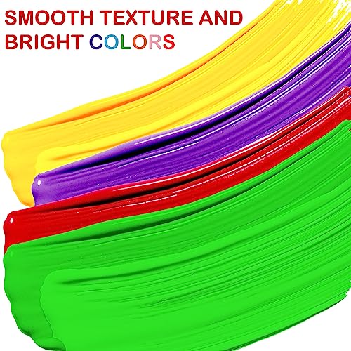 AROIC 8PCS Washable Finger Paint Set - Non-Toxic 8Colors