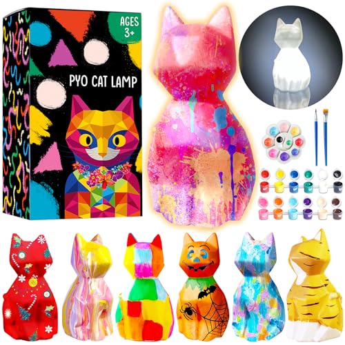 DIY Cat Lamp Painting Kit for Kids 8+