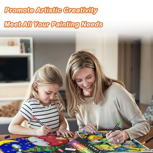 24 Dual Tip Acrylic Paint Pens for DIY Crafts