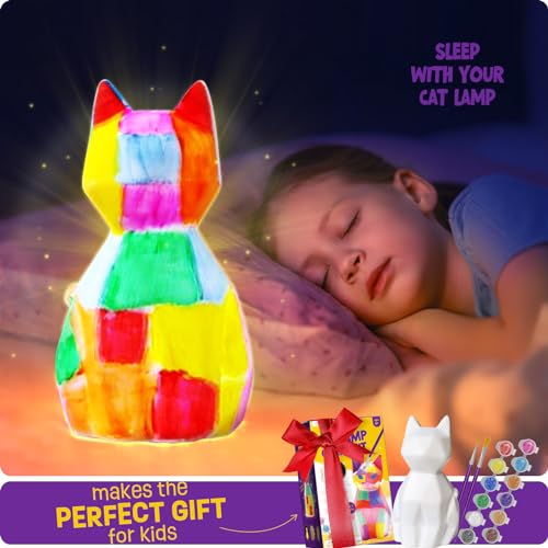 DIY Cat Lamp Painting Kit for Kids 6+