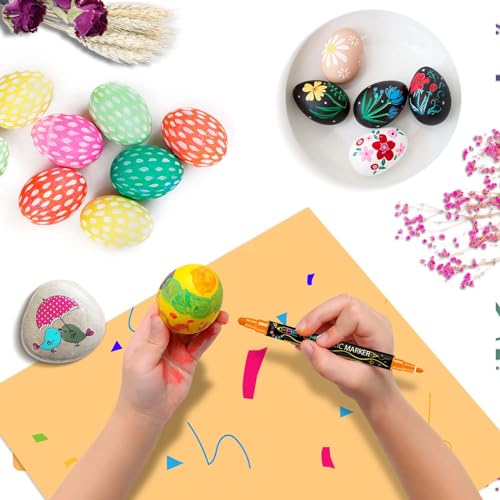 Premium Dual Tip Acrylic Paint Pens - 24 Colors