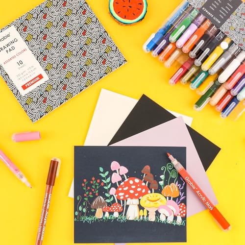 Premium 28-Color Acrylic Paint Pens for Various Surfaces