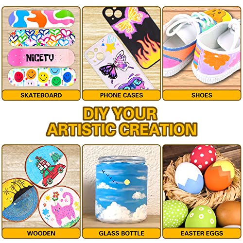 72 Colors Acrylic Paint Pens for DIY Art Projects