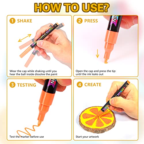 72 Colors Acrylic Paint Pens for DIY Art Projects