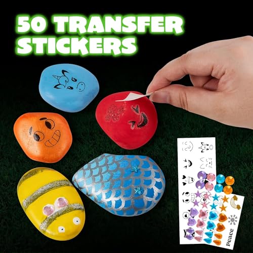Glow in the Dark Rock Painting Kit for Kids