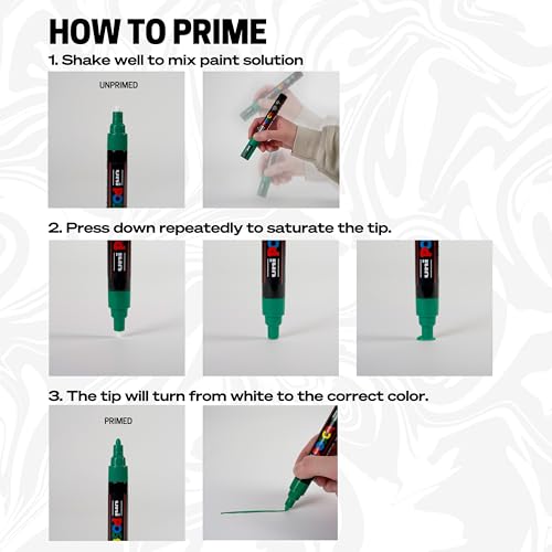 15 Posca Paint Markers Set with Reversible Tips