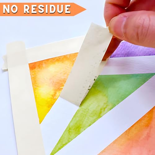 White Artist Tape 4 Pack: Watercolor, Acrylic, Gouache