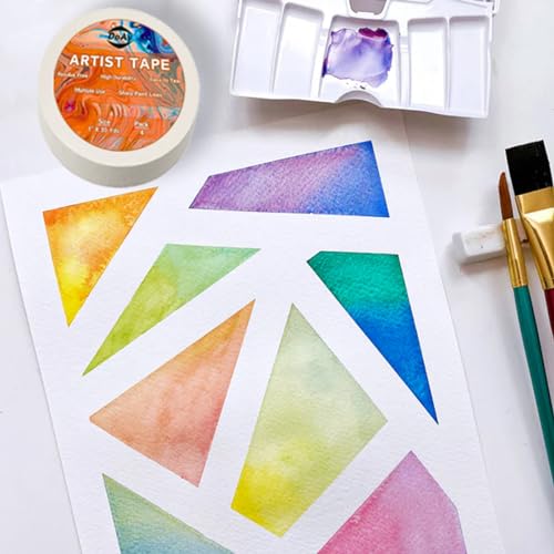 White Artist Tape 4 Pack: Watercolor, Acrylic, Gouache