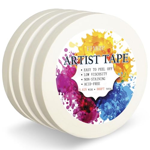 ETNRHP Artist Tape 4-Pack for Watercolor, Drafting & Framing