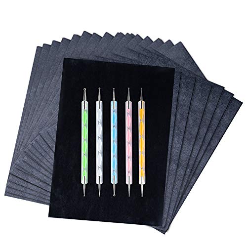 200 Sheets Carbon Transfer Paper with 5 Embossing Styluses