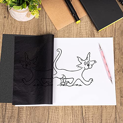 200 Sheets Carbon Transfer Paper with 5 Embossing Styluses