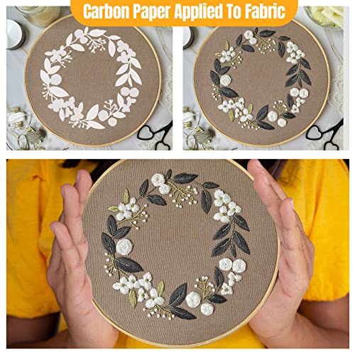 30PCS White Carbon Transfer Paper for Art Surfaces, A4