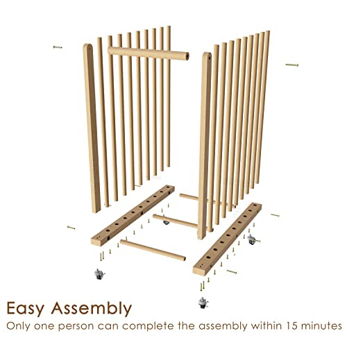 Art Storage Rack with Handle & Caster Wheels