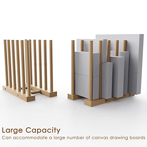 Wood Art Storage Rack Stand for Canvas Boards