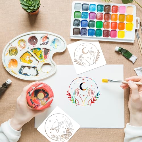 Boho Nature Landscape Stencils for Painting Art Crafts