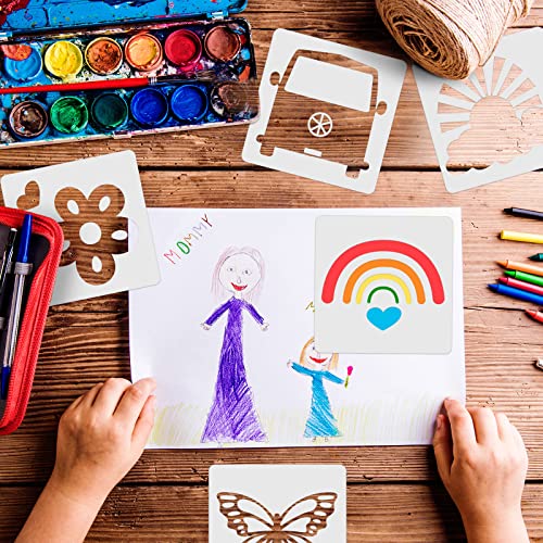 20 Piece Peace and Love DIY Painting Stencils