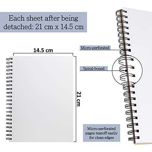 Italian Cotton Watercolor Sketchbook: A5, 15 Sheets