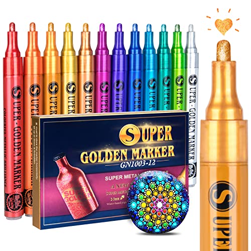 Sparkly Acrylic Paint Markers for Various Surfaces