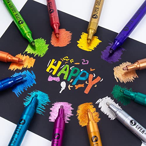 Sparkly Acrylic Paint Markers for Various Surfaces