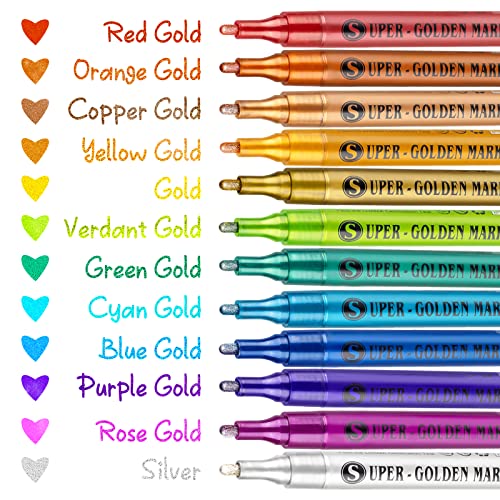 Sparkly Acrylic Paint Markers for Various Surfaces