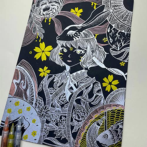 Metallic Paint Pens - Gold, Silver, Rose Gold - Multi-Surface Art Set