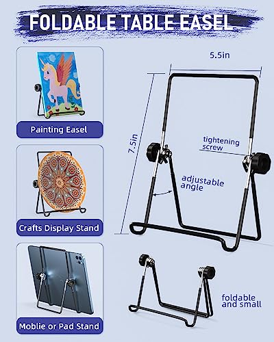 Nicpro 34PCS Kids Painting Set with Pattern Canvas
