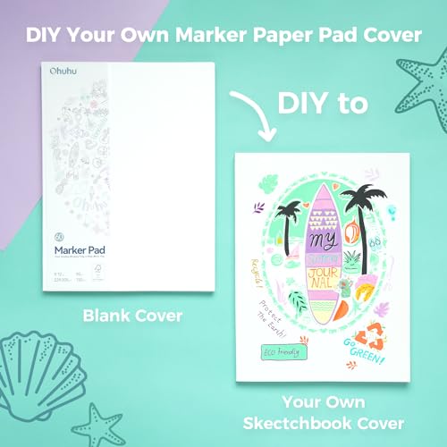 Ohuhu Double Sided Marker Pad - Large Sketchbook