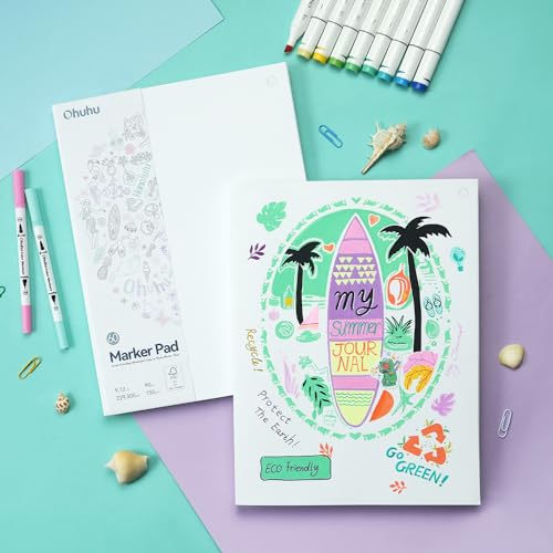 Ohuhu Double Sided Marker Pad - Large Sketchbook