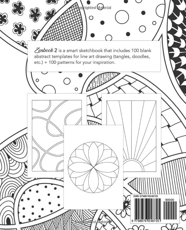 Zenbook 2: Smart Sketchbook with 100 Abstract Templates