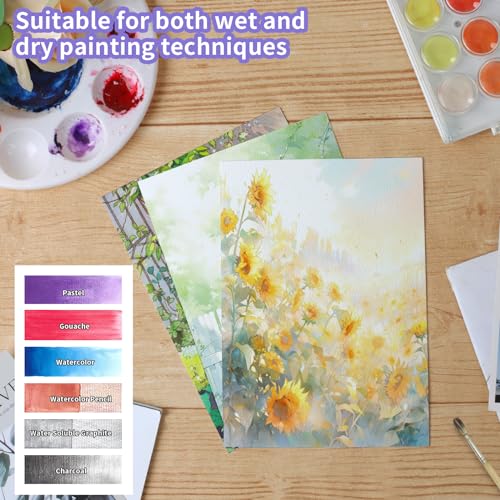 Phinus Watercolor Paper Pad, 5x7in, 140lb