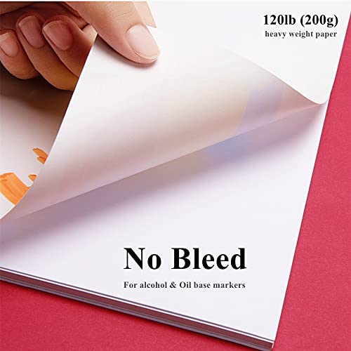 Marker Paper Pad Sketchbook for Alcohol Markers, 60pages