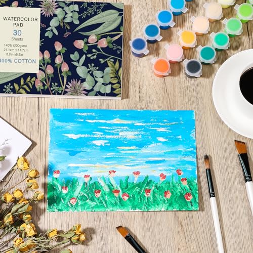 Watercolor Paper Pad, A5 (8.3 x 5.8") 140 lb/300 GSM