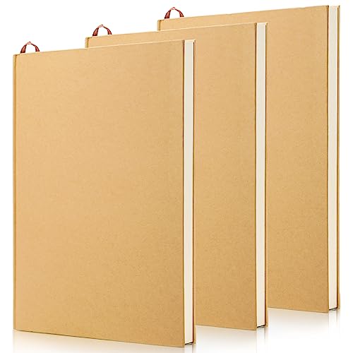 3 Pack Hardcover Sketchbook Set, 8.5 x 11